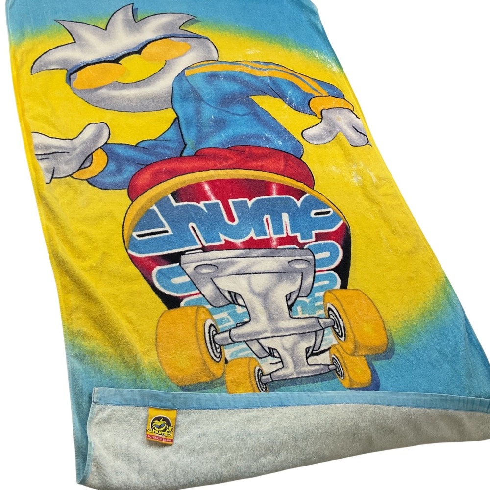 Chump Skater Beach Towel Y2K Skateboarding Surfer Raver Retro 100% Cotton Rare